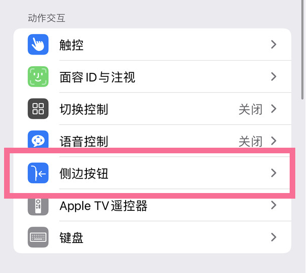 下花园苹果14维修店分享iPhone14 Plus侧键双击下载功能关闭方法 