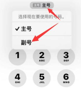 下花园苹果14维修店分享iPhone 14 Pro Max使用副卡打电话的方法 