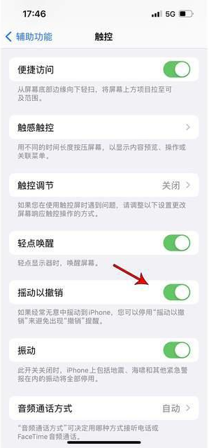 下花园苹果手机维修分享iPhone手机如何设置摇一摇删除文字 